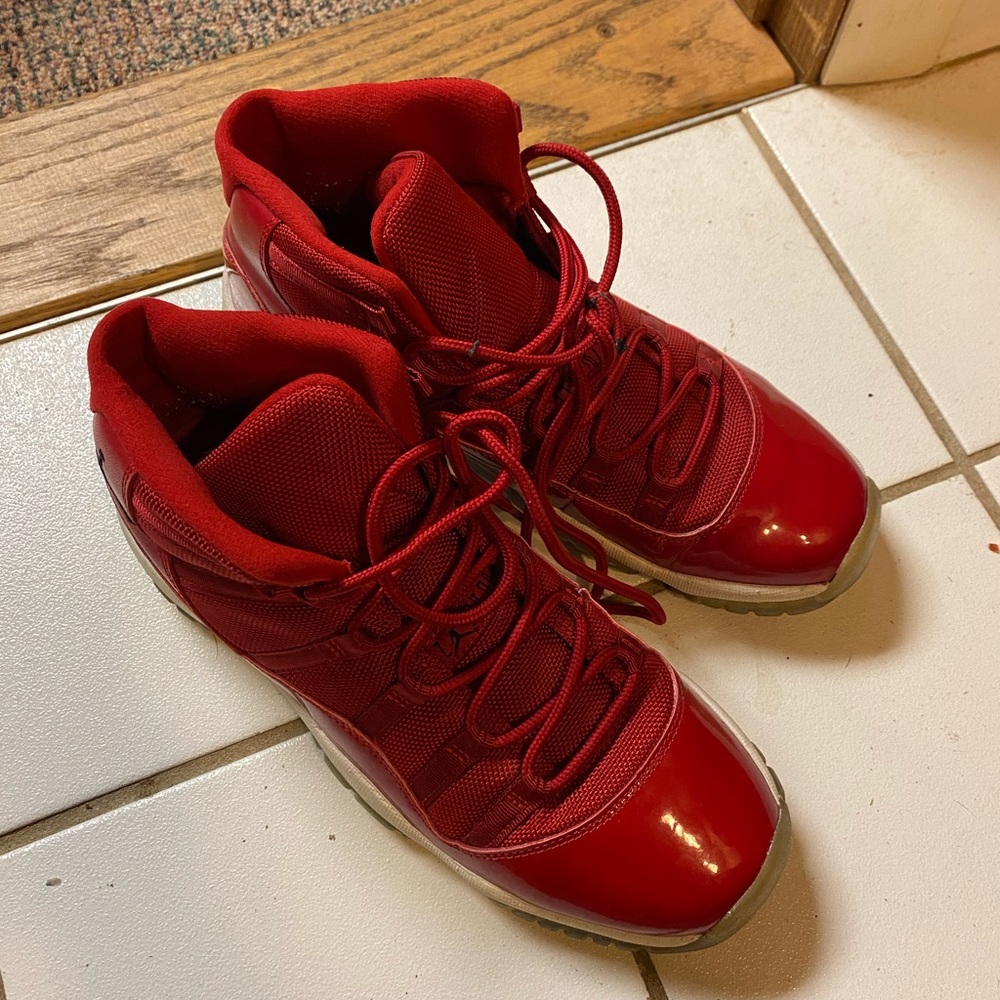 Red Jordan 11s